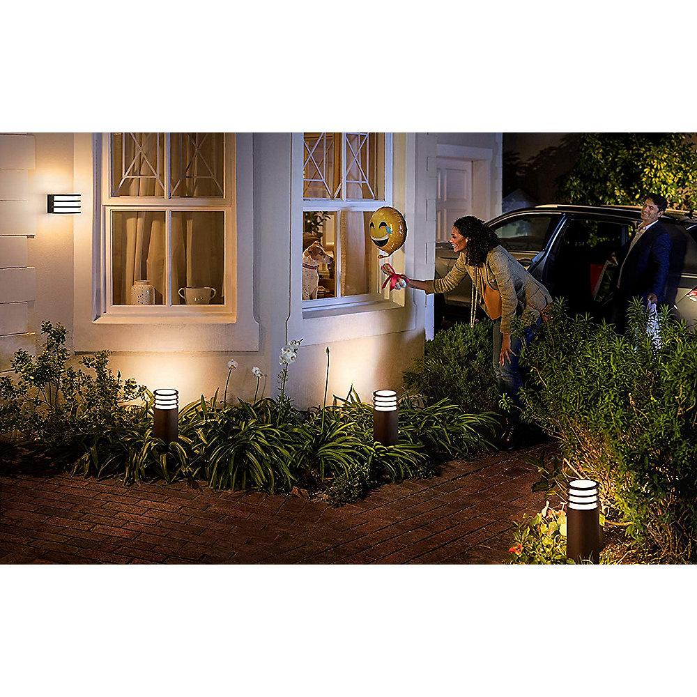 Philips Hue White LED Sockel-/Wegeleuchte Lucca 40 cm anthrazit