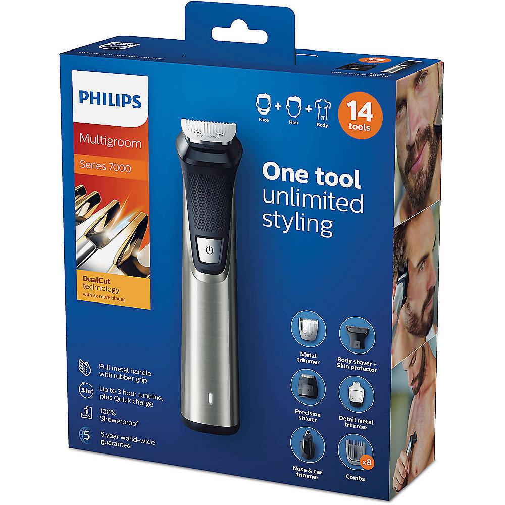 Philips MG7745/15 14-in-1 Multigroom-Set f. Gesicht, Haare, Körper wasserfest