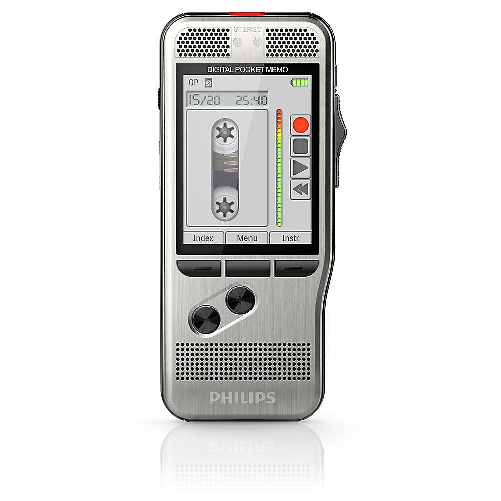 Philips Pocket Memo DPM7000 Digitales Diktiergerät mit 2Mic-Stereoaufnahme