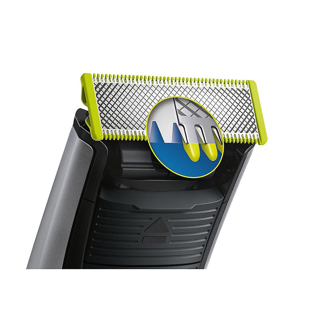 Philips QP6520/20 OneBlade Pro Bartschneider silber/schwarz