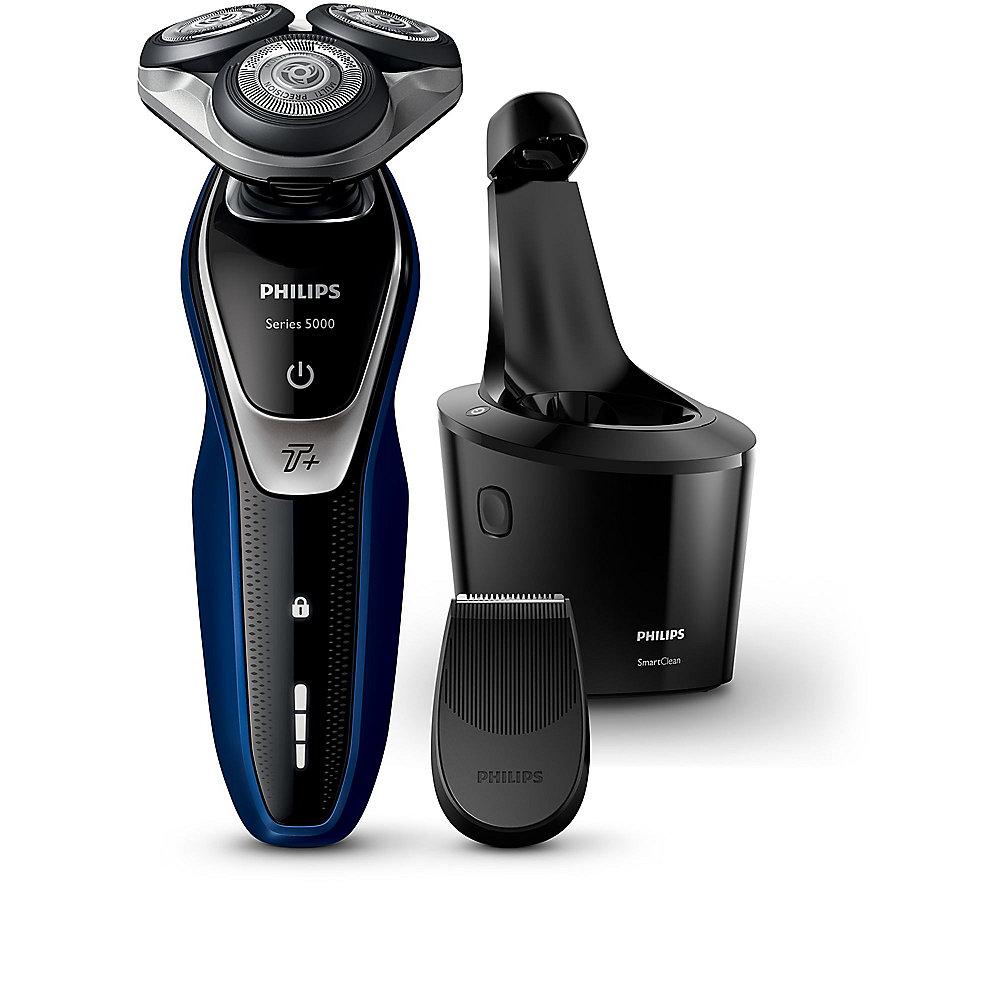 Philips S5572/10 Series 5000 Nass- und Trockenrasierer schwarz blau