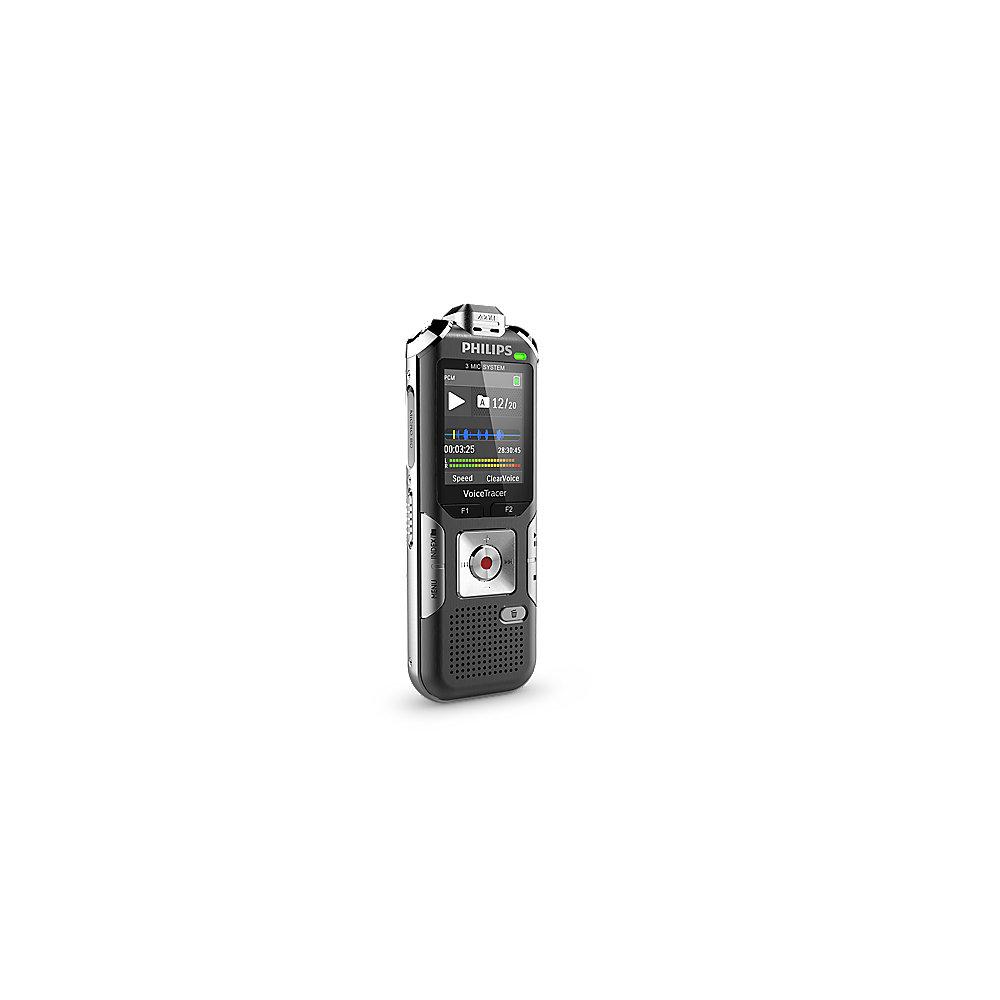 Philips Voice Tracer DVT 6010 Digitales Stereo Diktiergerät 8GB   microSD 3 Mic