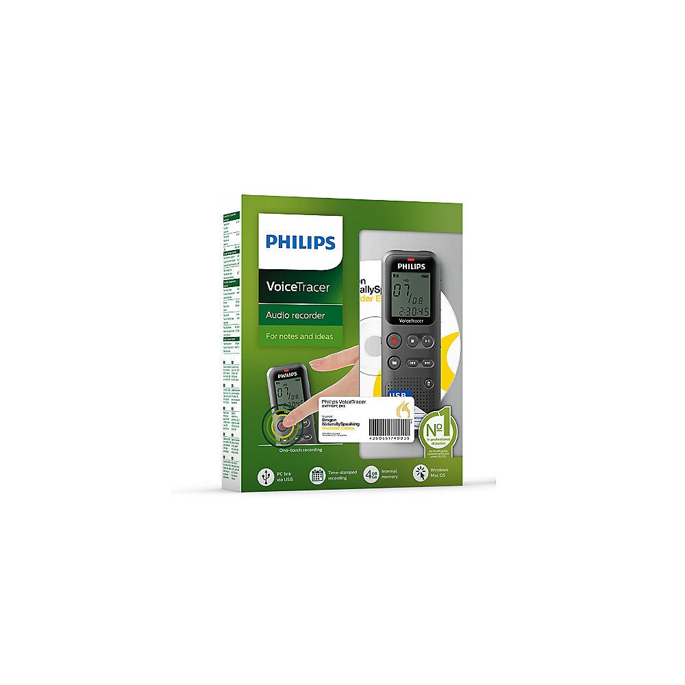 Philips Voice Tracer DVT1110PC Diktiergerät 4GB USB-Anschluß NaturallySpeaking