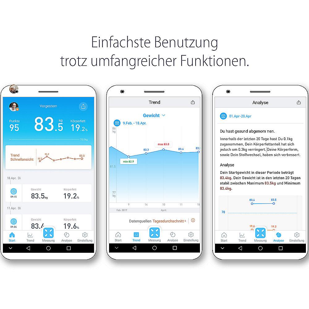 Picooc S3 Smarte Körperanalysewaage weiß, Picooc, S3, Smarte, Körperanalysewaage, weiß