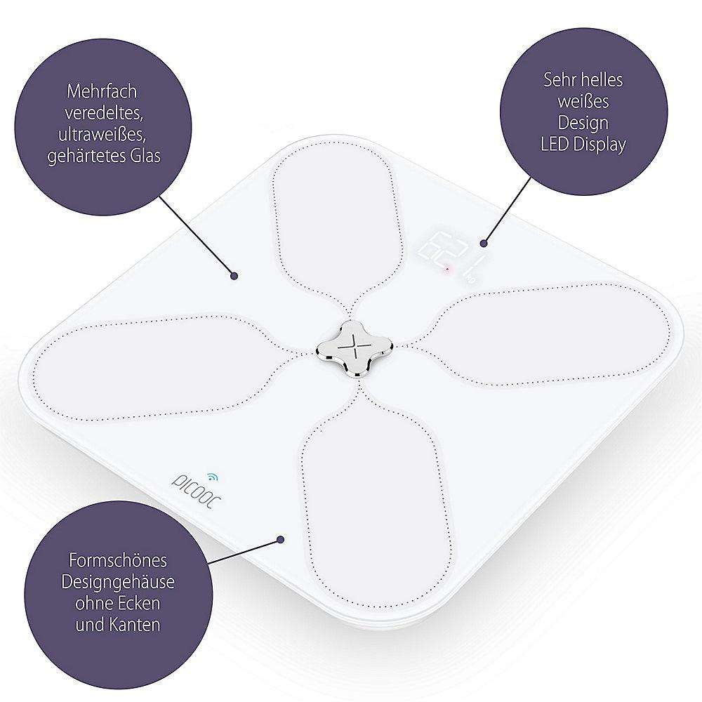 Picooc S3 Smarte Körperanalysewaage weiß