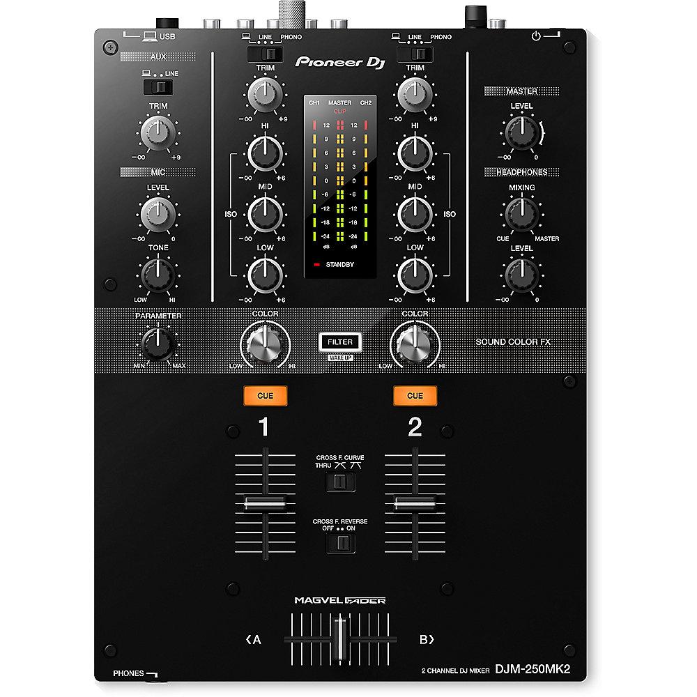 Pioneer DJ DJM-250MK2 2-Kanal Effekt Mixer, Pioneer, DJ, DJM-250MK2, 2-Kanal, Effekt, Mixer