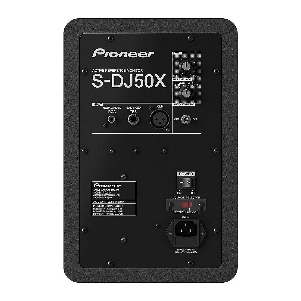 Pioneer DJ S-DJ50X 5-Zoll Aktiv-Monitorlautsprecher (Schwarz) (1 Stk.), Pioneer, DJ, S-DJ50X, 5-Zoll, Aktiv-Monitorlautsprecher, Schwarz, , 1, Stk.,