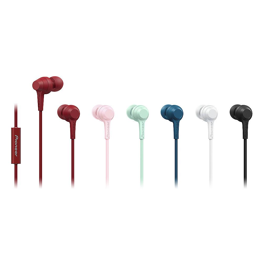 Pioneer SE-C1T(R) In-Ear Kopfhörer mit Mikrofon rot