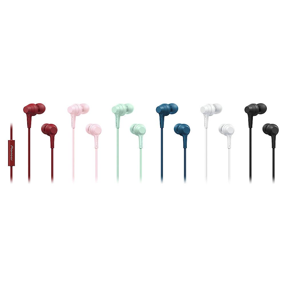 Pioneer SE-C1T(R) In-Ear Kopfhörer mit Mikrofon rot