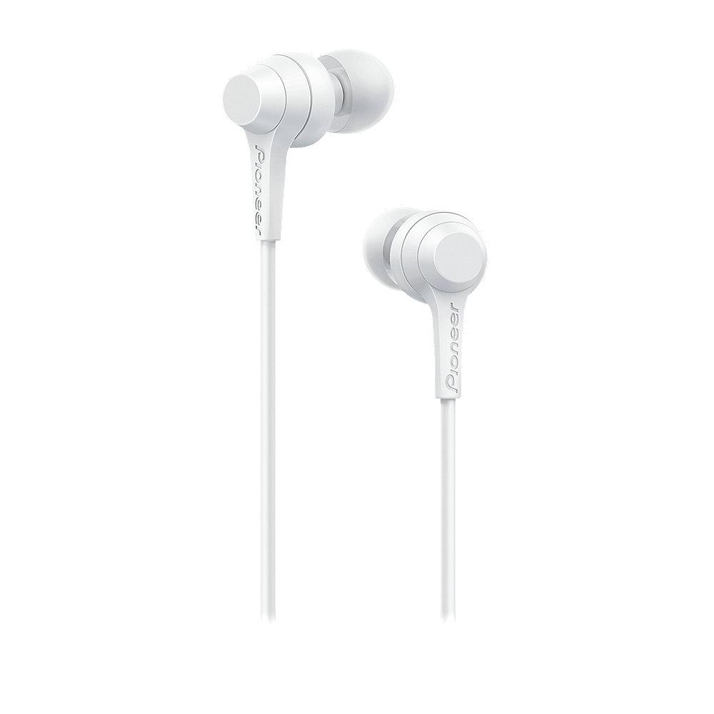 Pioneer SE-C1T(W) In-Ear Kopfhörer mit Mikrofon weiß