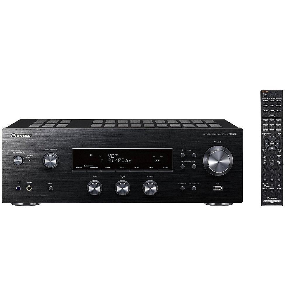 Pioneer SX-N30-K Stereo-Netzwerk Receiver WiFi Bluetooth Hi-Res - schwarz, Pioneer, SX-N30-K, Stereo-Netzwerk, Receiver, WiFi, Bluetooth, Hi-Res, schwarz