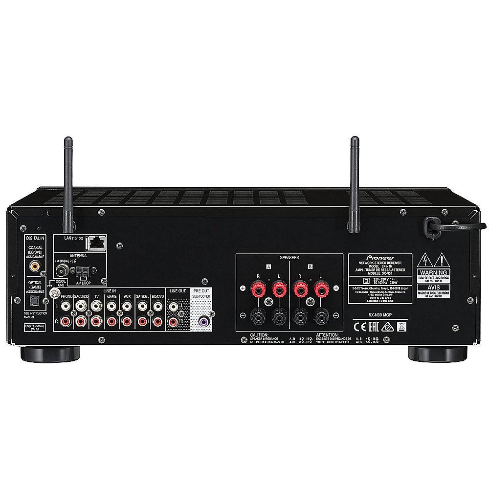 Pioneer SX-N30-K Stereo-Netzwerk Receiver WiFi Bluetooth Hi-Res - schwarz, Pioneer, SX-N30-K, Stereo-Netzwerk, Receiver, WiFi, Bluetooth, Hi-Res, schwarz