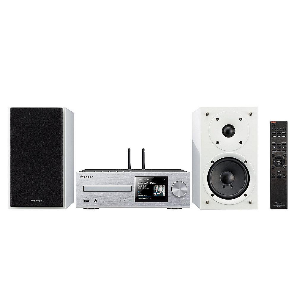 Pioneer X-HM76D-SW Micro HiFi-System USB DAB Multiroom Bluetooth silber/weiß, Pioneer, X-HM76D-SW, Micro, HiFi-System, USB, DAB, Multiroom, Bluetooth, silber/weiß