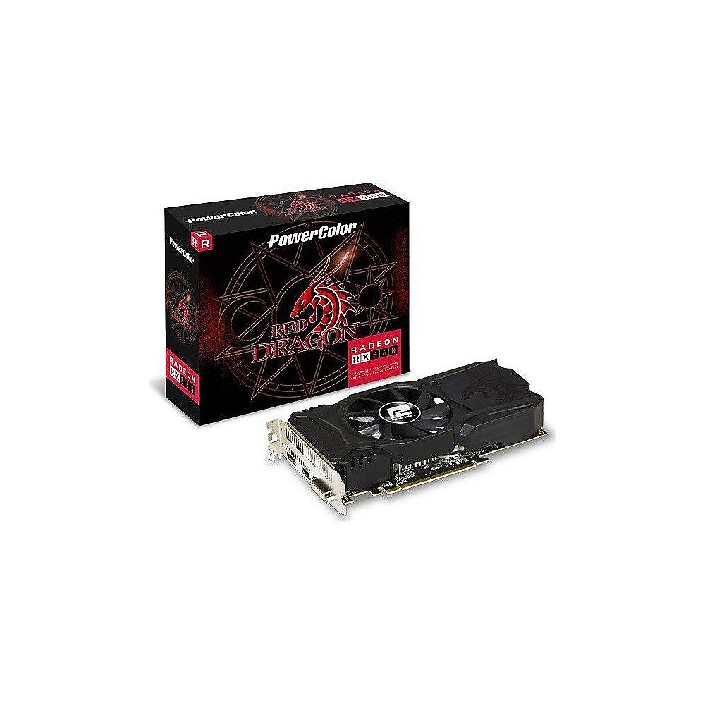 PowerColor AMD Radeon RX 560 Red Dragon V2 2GB GDDR5 DVI/HDMI/DP Grafikkarte, PowerColor, AMD, Radeon, RX, 560, Red, Dragon, V2, 2GB, GDDR5, DVI/HDMI/DP, Grafikkarte