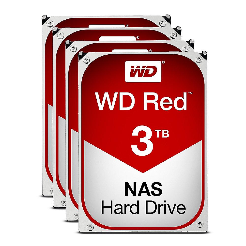 QNAP TS-453B-4G NAS System 4-Bay 12TB inkl. 4x 3TB WD RED WD30EFRX