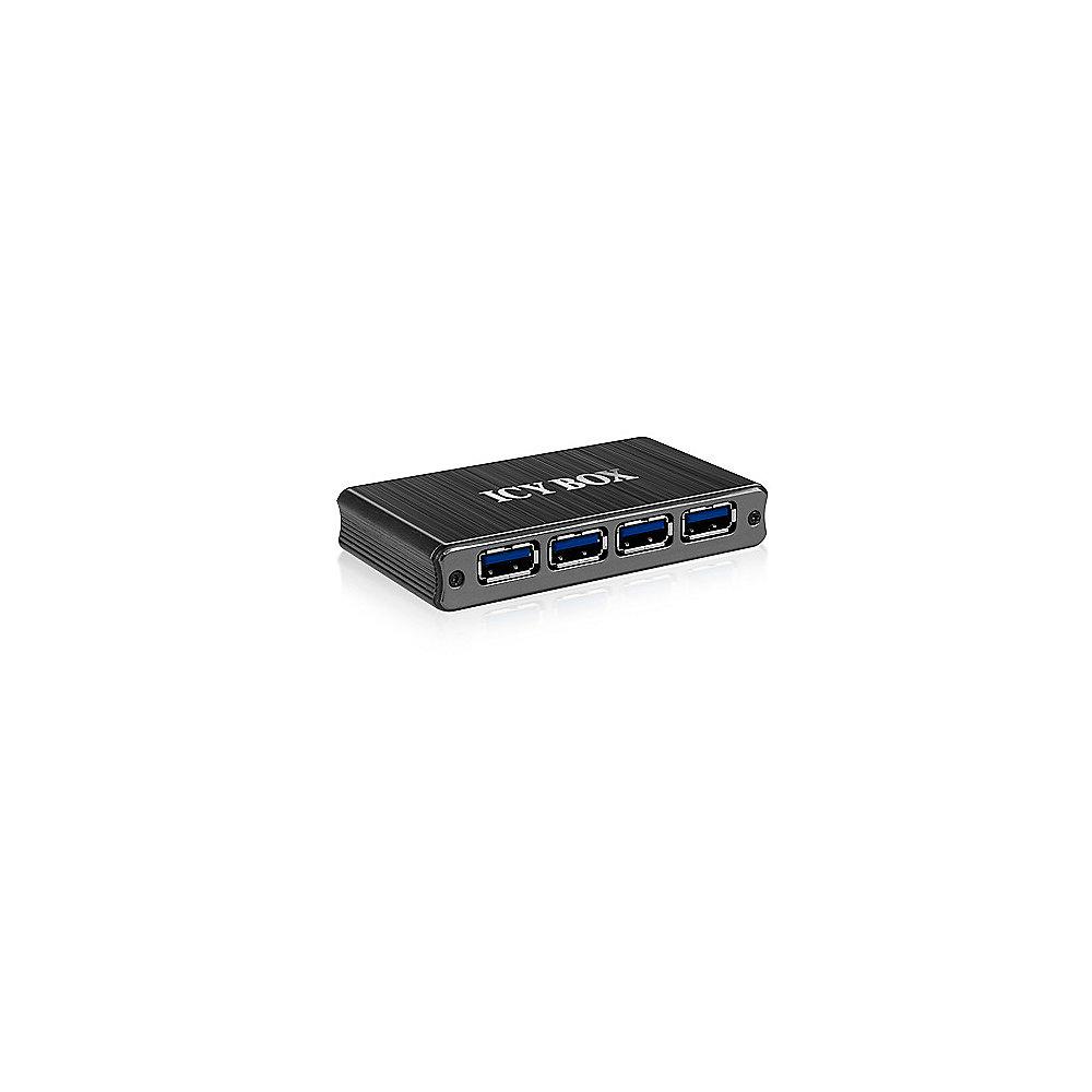 RaidSonic Icy Box IB-AC610 4-fach USB 3.0 Hub grau, RaidSonic, Icy, Box, IB-AC610, 4-fach, USB, 3.0, Hub, grau