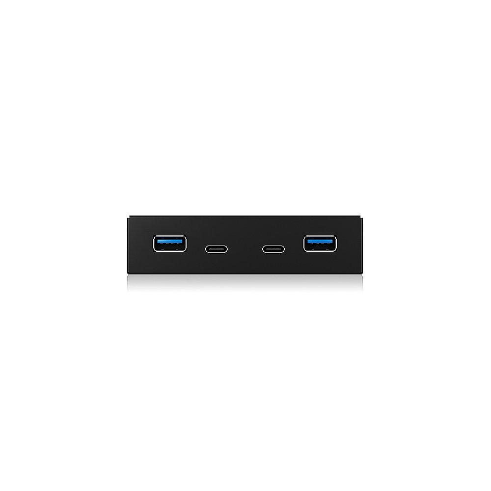 RaidSonic Icy Box IB-HUB1416-i3 Frontpanel mit USB 3.0 Type-C und Type-A Hub