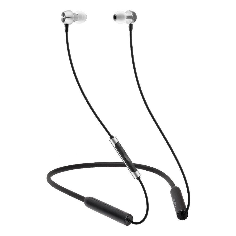 RHA MA390 Wireless In-Ear-Kopfhörer massiv Aluminium Schwarz/Silber