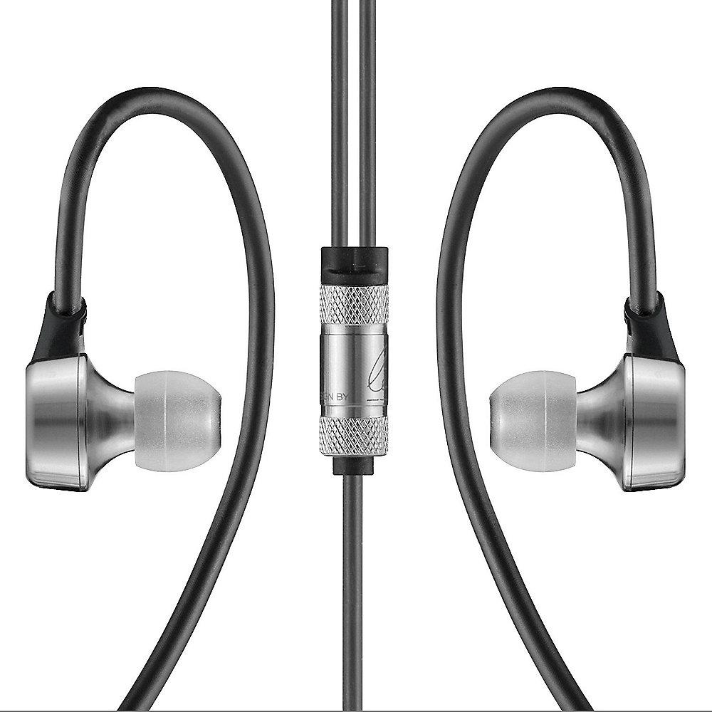 RHA MA750 In-Ear-Kopfhörer mit Hi-Res-Wiedergabe Schwarz/Silber