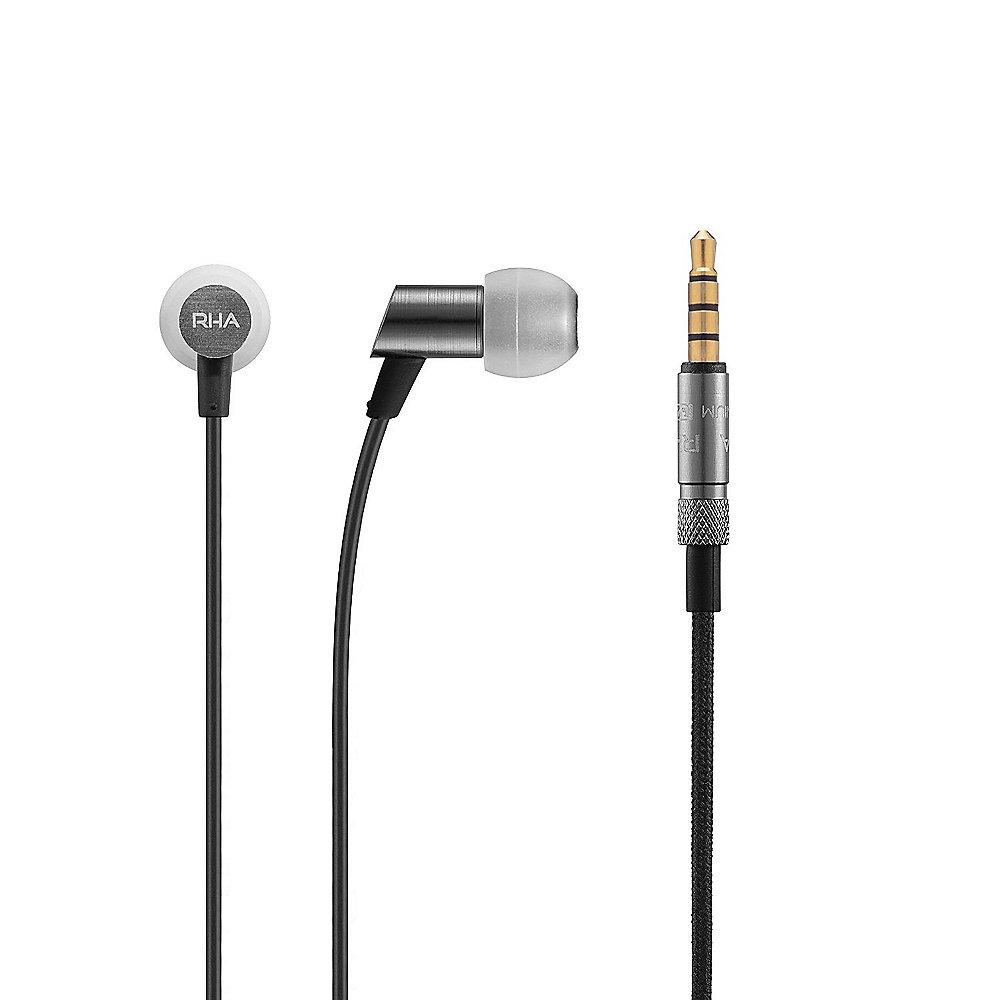 RHA S500u In-Ear-Kopfhörer mit Fernbedienung und Mikrofon schwarz