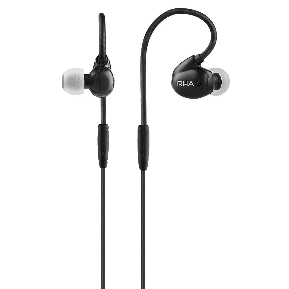 RHA T20i High-Fidelity In-Ear-Kopfhörer DualCoil-Treiber und IOS-Fernb.,schwarz