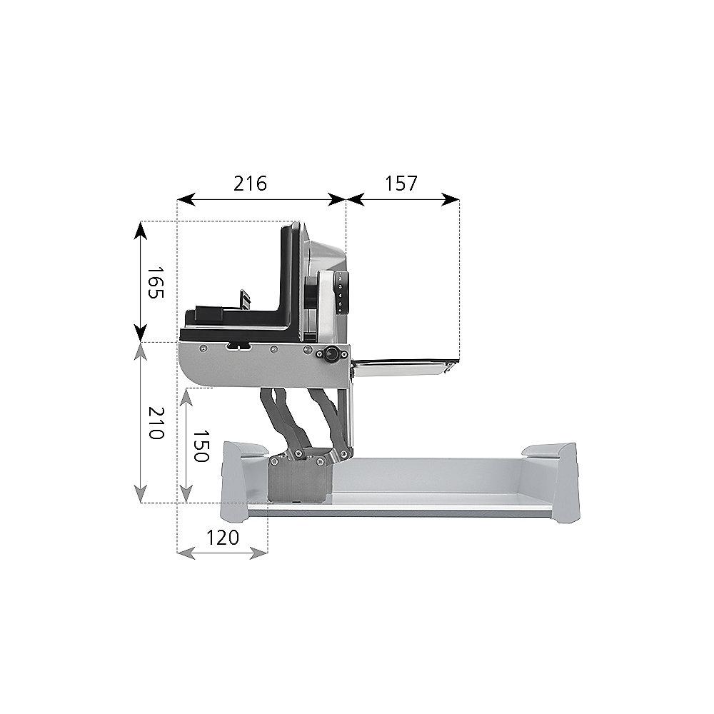 ritter AES 62 SL-H Einbau-Allesschneider silber f. 50cm Schublade