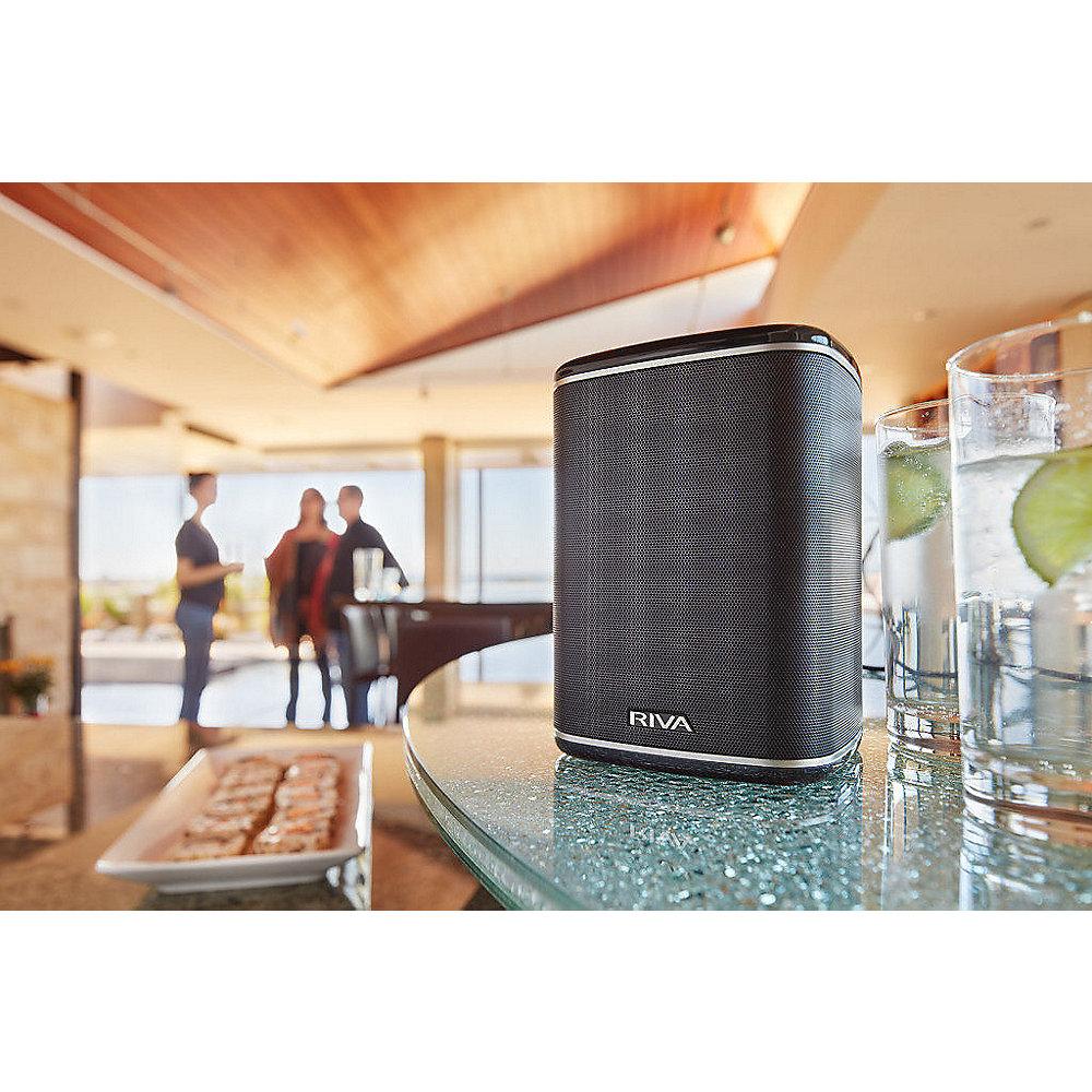 RIVA Arena Multi-Room-Lautsprecher schwarz WLAN Bluetooth Chromecast kompatibel, RIVA, Arena, Multi-Room-Lautsprecher, schwarz, WLAN, Bluetooth, Chromecast, kompatibel