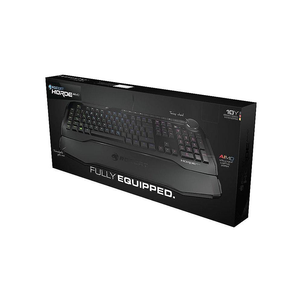 ROCCAT Horde AIMO Gaming Tastatur DE RGB ROC-12-350-BK schwarz