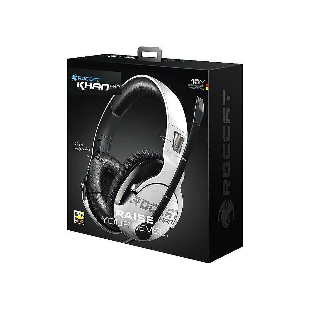 ROCCAT Khan Pro Stereo Gaming Headset Hi-Res zertifiziert weiß ROC-14-621