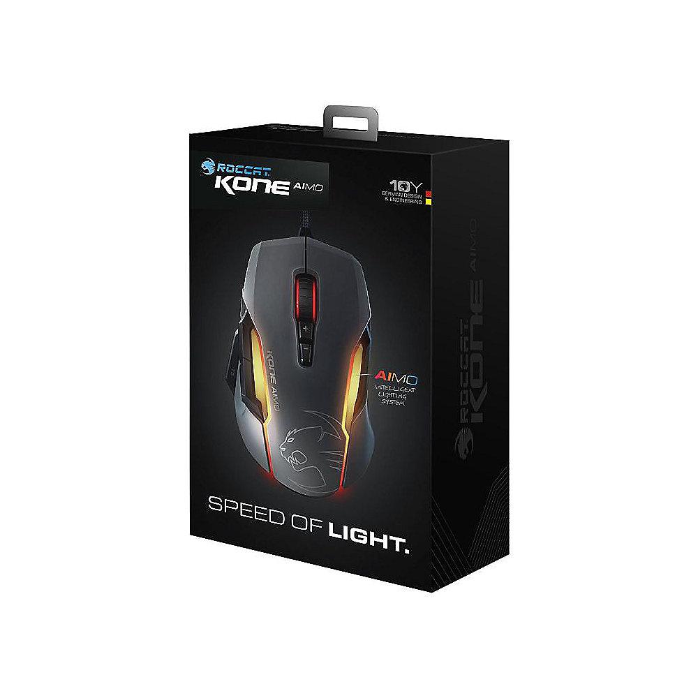 ROCCAT Kone AIMO RGBA Gaming Maus grau ROC-11-815-GY