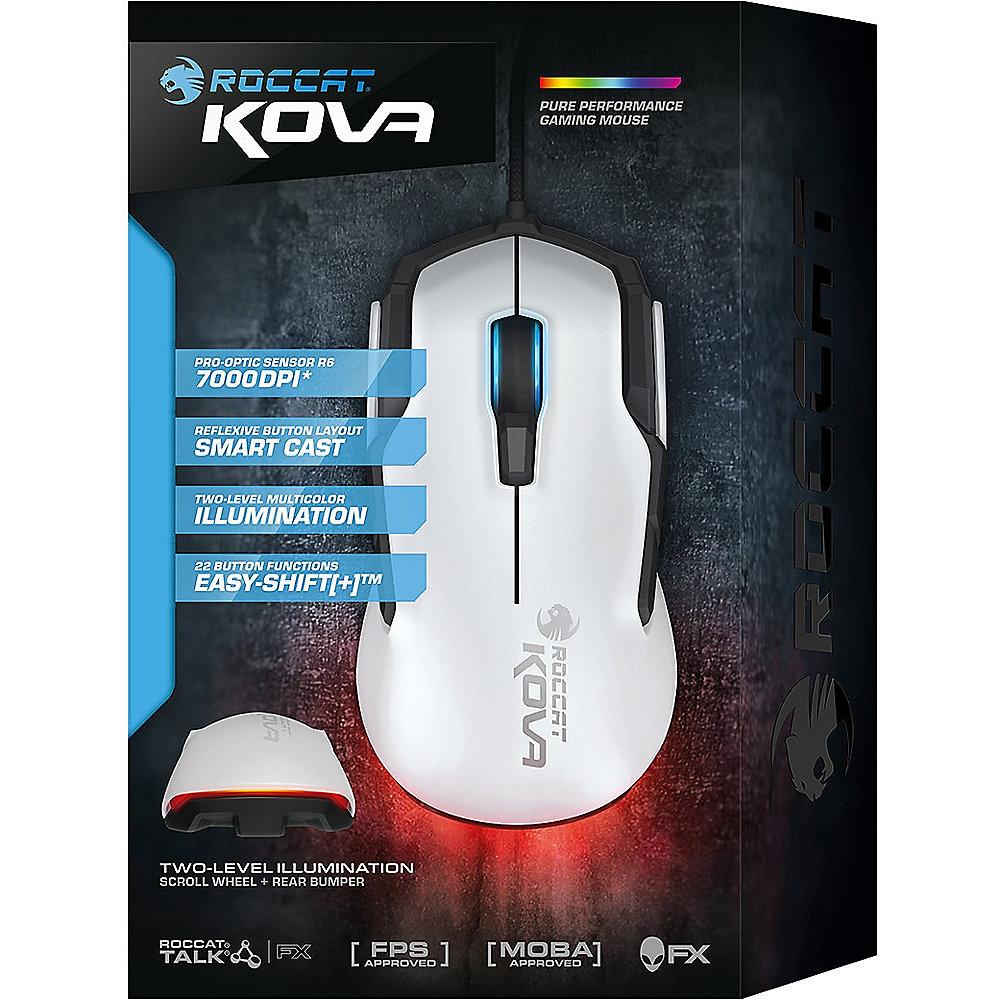 ROCCAT Kova Pure Performance Gaming Maus weiß ROC-11-503