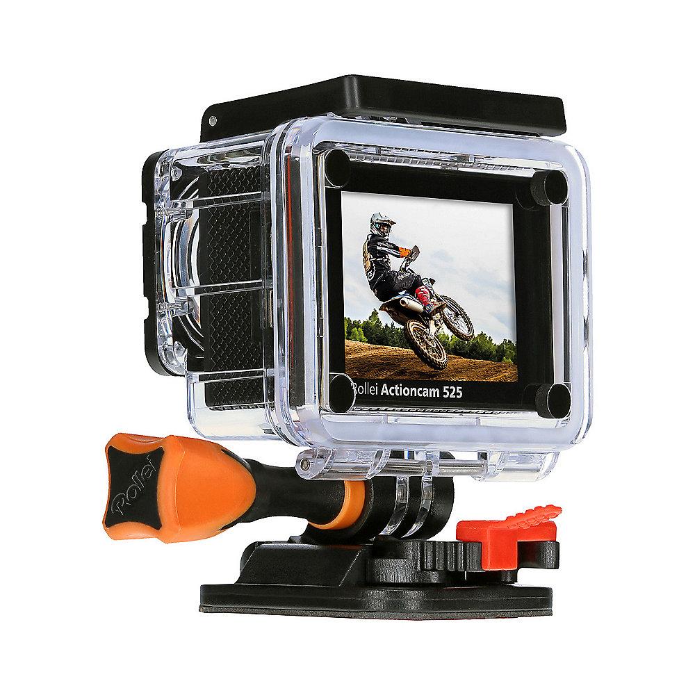 Rollei ActionCam 525 4k Ultra HD Video mit Unterwasserschutz WLAN silber