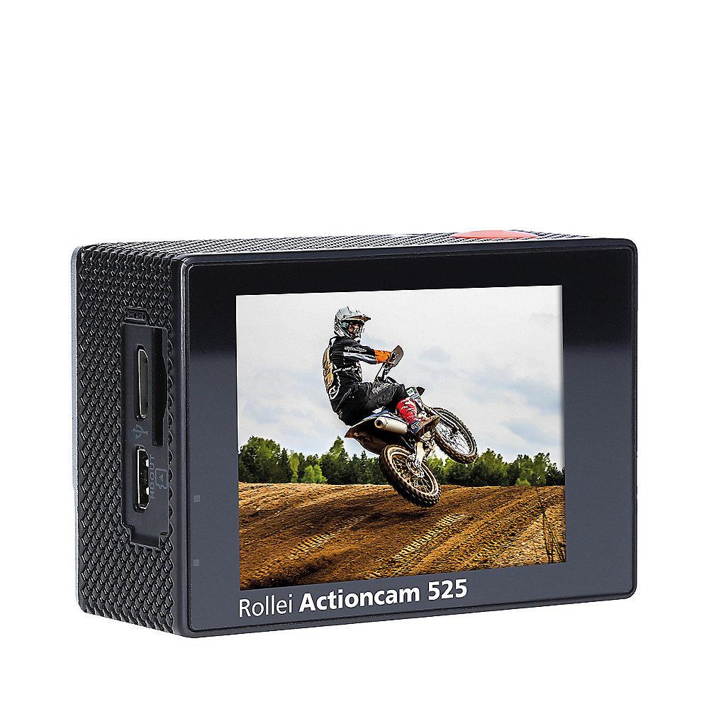 Rollei ActionCam 525 4k Ultra HD Video mit Unterwasserschutz WLAN silber