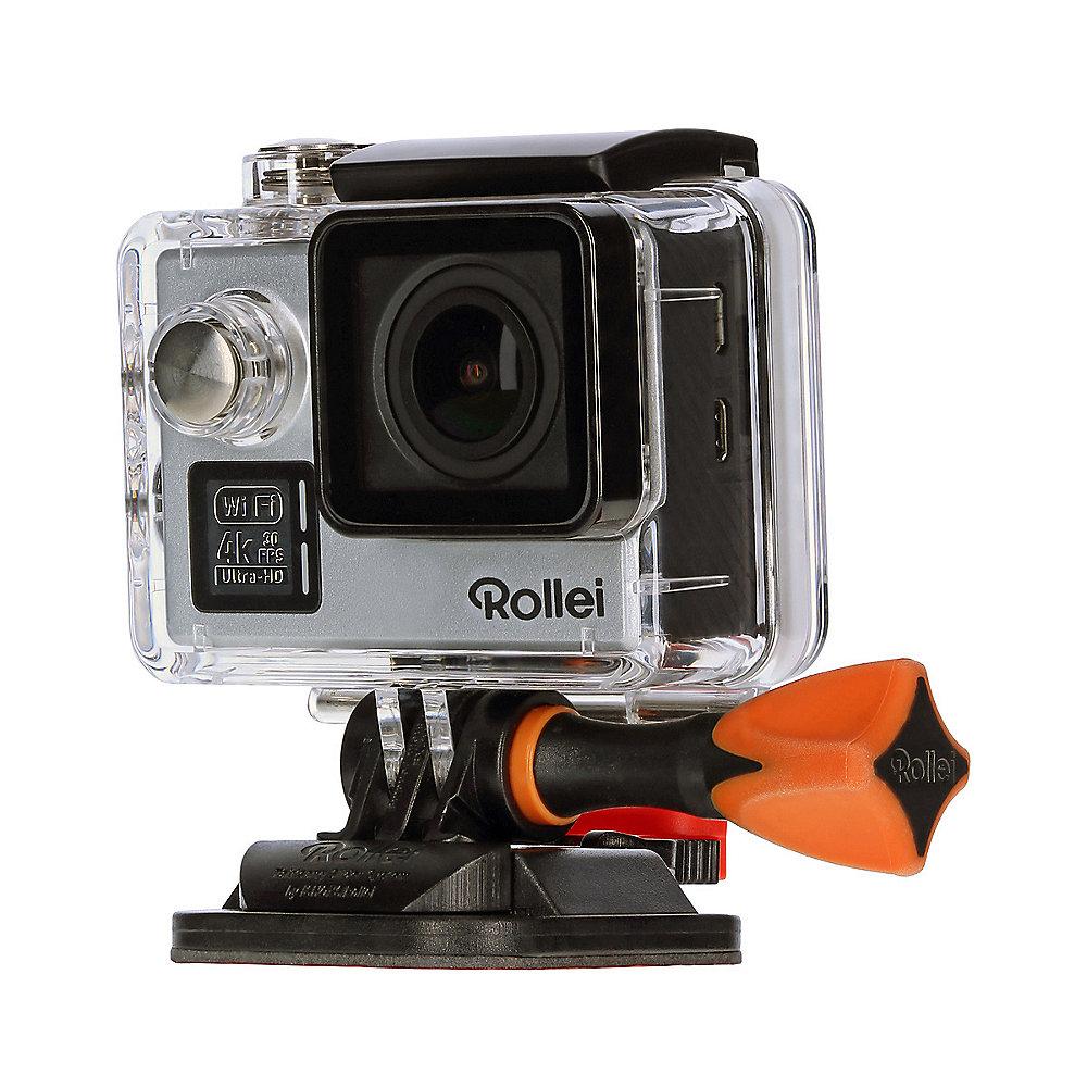 Rollei ActionCam 530 4k Ultra HD Video mit Unterwasserschutz WLAN silber