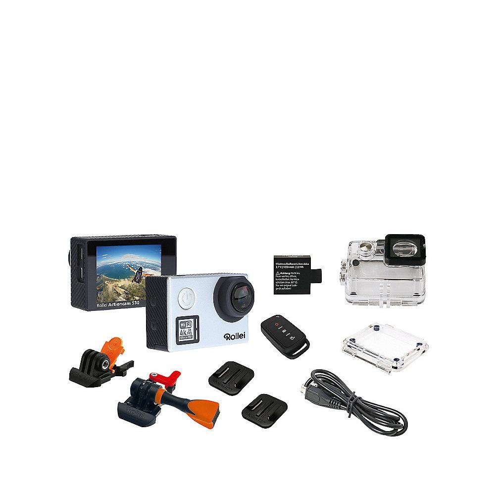 Rollei ActionCam 530 4k Ultra HD Video mit Unterwasserschutz WLAN silber, Rollei, ActionCam, 530, 4k, Ultra, HD, Video, Unterwasserschutz, WLAN, silber