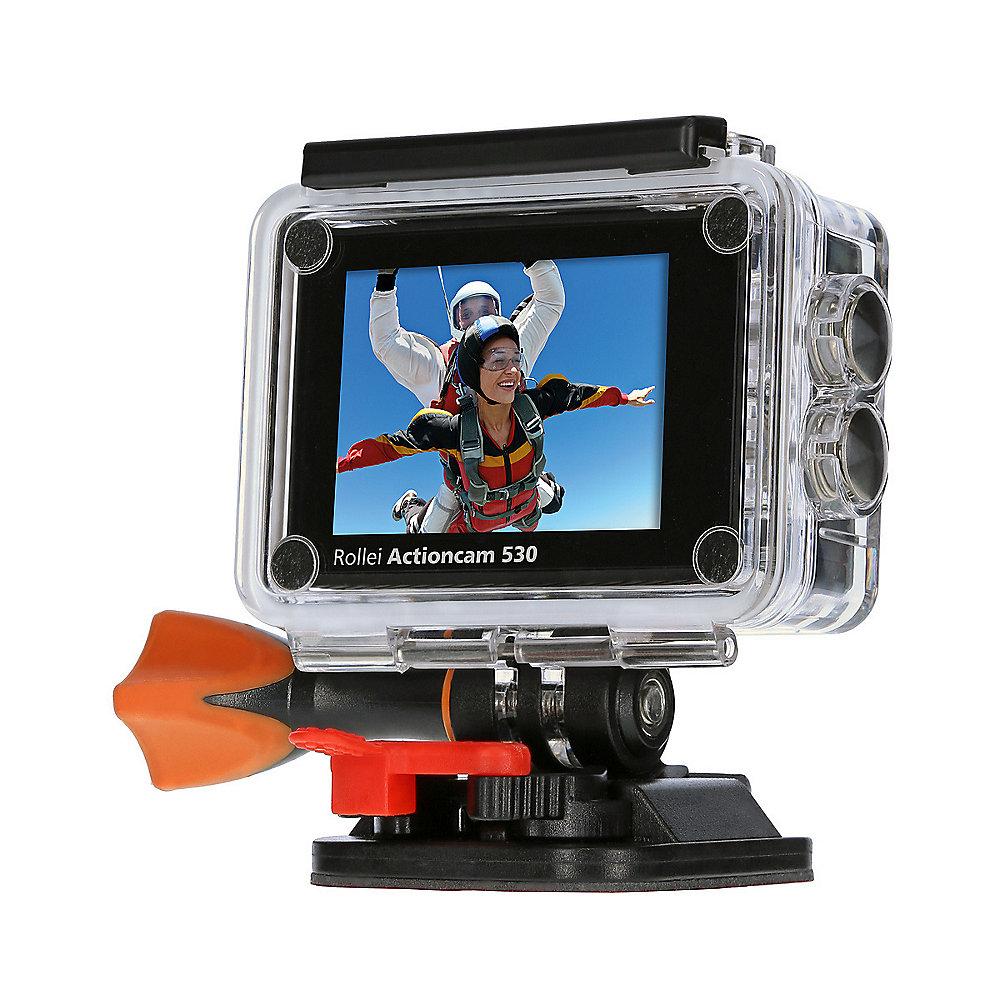 Rollei ActionCam 530 4k Ultra HD Video mit Unterwasserschutz WLAN silber