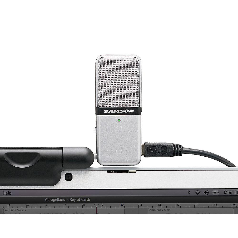 Samson Go Mic Clip-On, USB Kondensatormikrofon (grau)