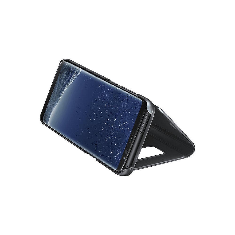 Samsung EF-ZG950 Clear View Standing Cover für Galaxy S8 schwarz