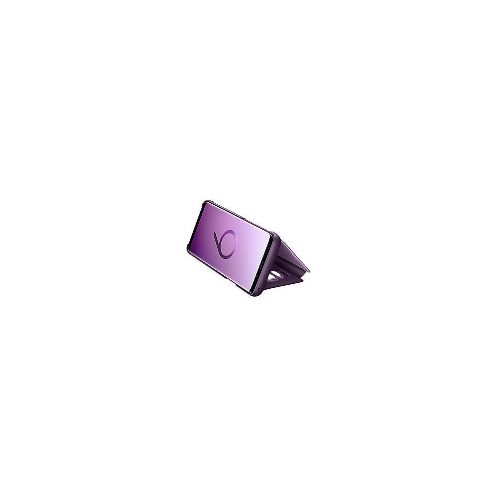 Samsung EF-ZG960 Clear View Standing Cover für Galaxy S9 lila