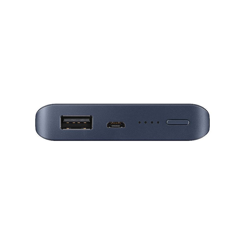 Samsung Powerbank 5.000 mAh, Micro-USB Anschluss, blau