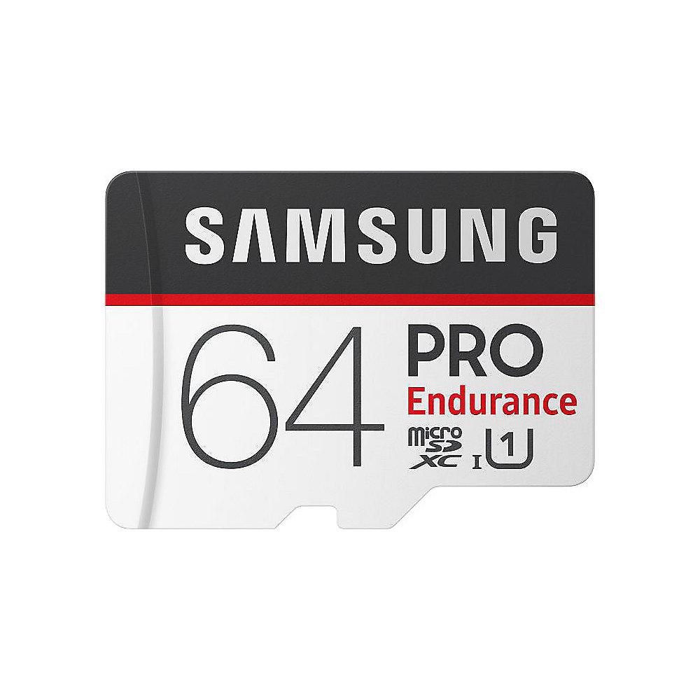 Samsung PRO Endurance 64 GB microSDXC Speicherkarte (30 MB/s, Cl.10, UHS-I, U1)