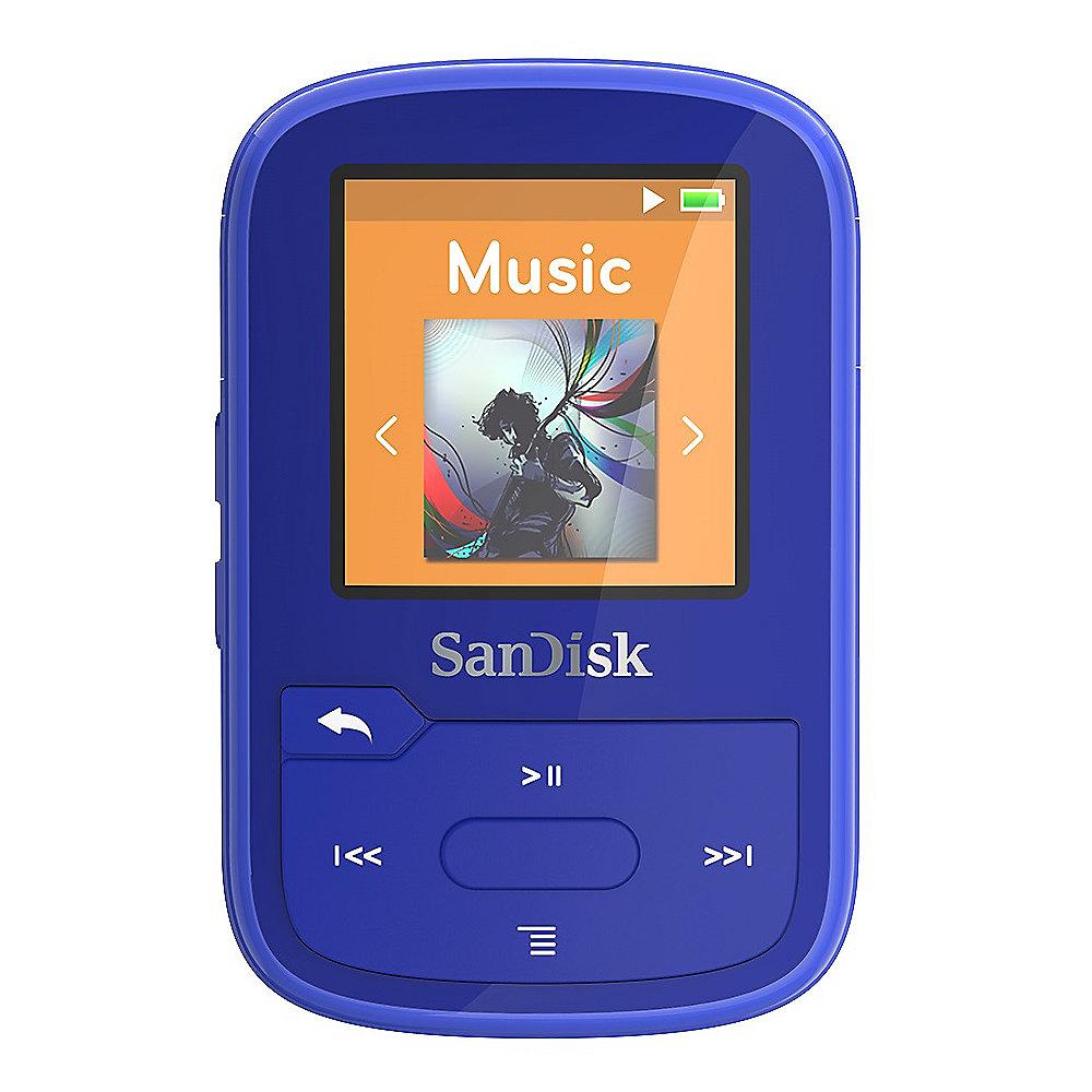 SanDisk Clip Sport Plus MP3 Player 16GB blau