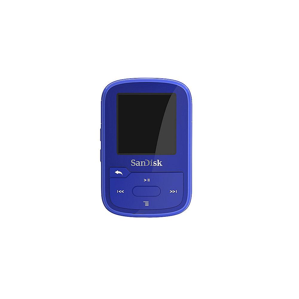 SanDisk Clip Sport Plus MP3 Player 16GB blau