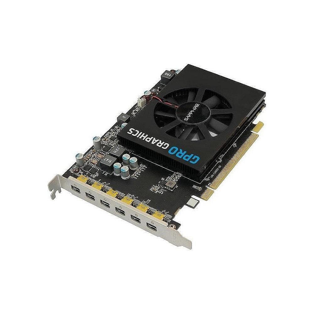 Sapphire AMD GPro 6200 4GB GDDR5 6x MiniDP Grafikkarte (Brown Box)