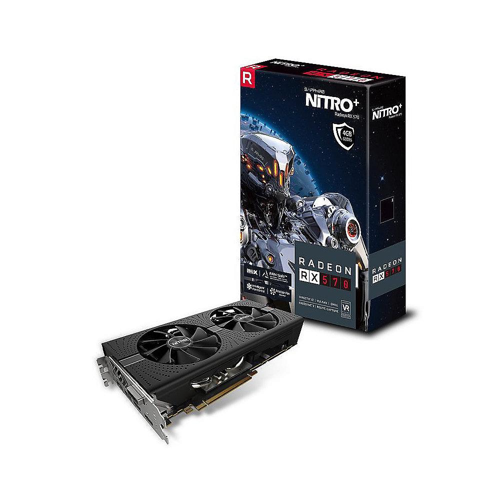 Sapphire AMD Radeon RX 570 Nitro  4GB Grafikkarte 2xHDMI/2xDP/DVI-D, Sapphire, AMD, Radeon, RX, 570, Nitro, 4GB, Grafikkarte, 2xHDMI/2xDP/DVI-D