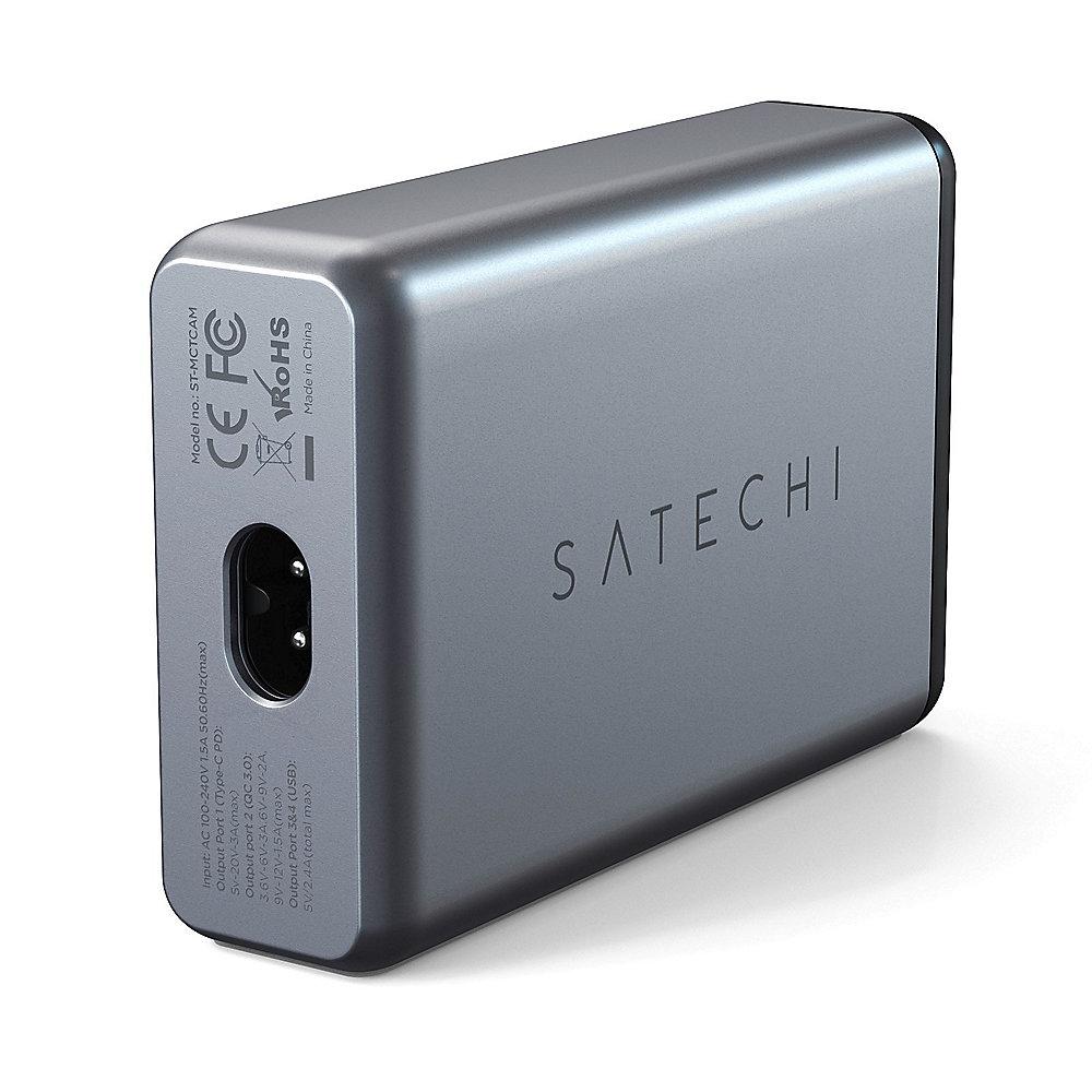 Satechi 75W Multi-Port Travel Charger Space Gray, Satechi, 75W, Multi-Port, Travel, Charger, Space, Gray