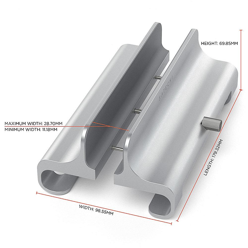 Satechi Aluminum Laptop Stand vertical silber, Satechi, Aluminum, Laptop, Stand, vertical, silber