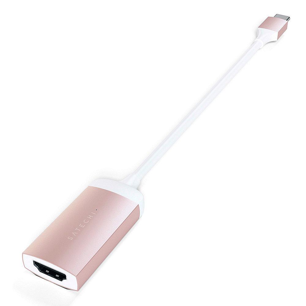 Satechi USB-C auf 4K HDMI Adapter Rose Gold, Satechi, USB-C, 4K, HDMI, Adapter, Rose, Gold