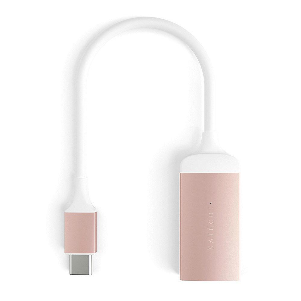 Satechi USB-C auf 4K HDMI Adapter Rose Gold, Satechi, USB-C, 4K, HDMI, Adapter, Rose, Gold