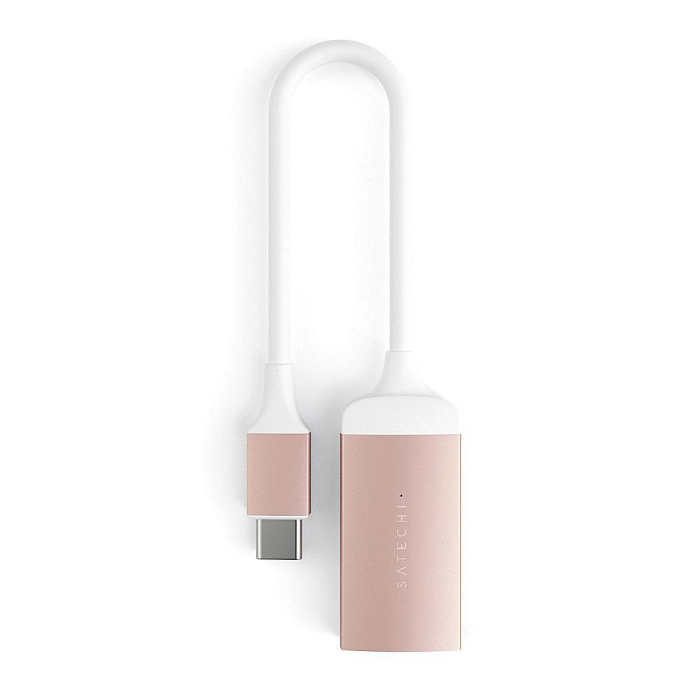 Satechi USB-C auf 4K HDMI Adapter Rose Gold, Satechi, USB-C, 4K, HDMI, Adapter, Rose, Gold